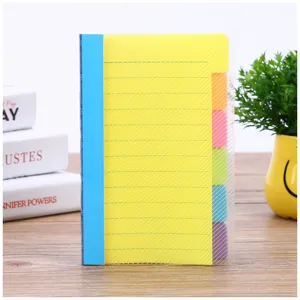 Multifunctional index sticky notes notebook with colorful tabs for efficient office daily planning.