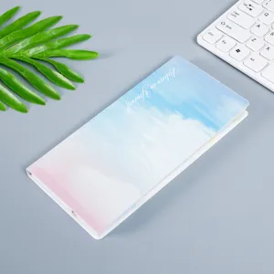 Gradient watercolor design memo pad sticky notes, cute student stationery and planner tool.