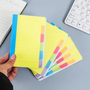 Notas adhesivas portátiles pestañas índice cuaderno fluorescente set papelería