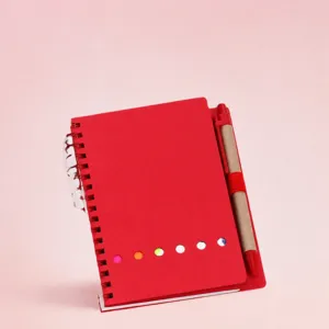 Carnet à Spirale en Papier Offset Bureau d'Affaires Journal d'Écriture Avec Stylo et Notes Autocollantes Multicolore Bloc-Notes