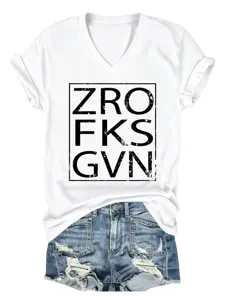 Casual women's V-neck short sleeve t-shirt paired with ripped denim shorts for summer fashion.