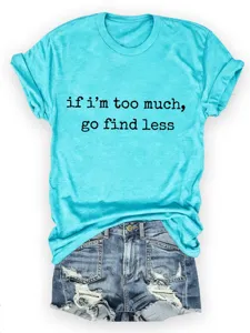 Maglietta slogan turchese casual a maniche corte con dettaglio di pantaloncini di jeans.