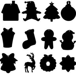 Navidad arte de rascar adornos conjunto bricolaje papel magico negro artesania ninos