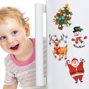 Kinder Cartoon Weihnachten Thema dekorative Aufkleber, niedliche DIY Abziehbilder Set.