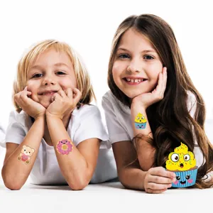 Kids temporary cute cartoon tattoos waterproof fake sticker set for children party favors