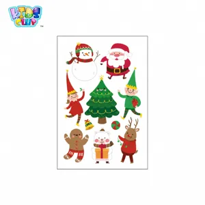 Kids Christmas cartoon temporary tattoo stickers waterproof cute face stickers party decor
