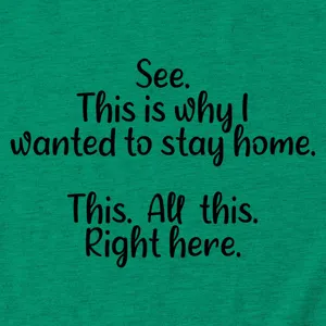 Groen katoenen t-shirt detail met grappige citaatprint, korte mouwen en comfortabele pasvorm.