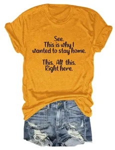 Casual geel dames korte mouw slogan t-shirt gecombineerd met stijlvolle denim korte broek