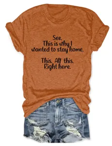 Casual dames t-shirt met ronde hals en korte mouwen met grappige print detail.