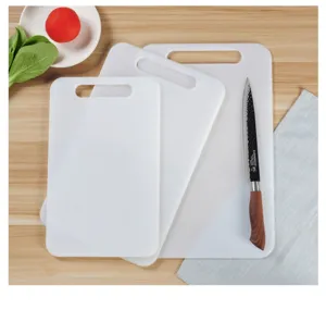Thickened plastic cutting board set kitchen chopping block with handle for home cooking use
