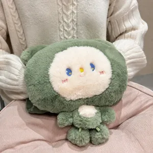 Plush rechargeable hot water bag cute cartoon hand warmer for cozy winter home daily use