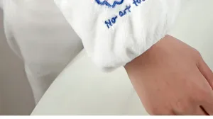 Protège-manches en peluche mignons pour femmes, courtes manches d'hiver anti-salissure.