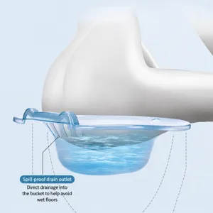 Plastic sitz bath basin for postpartum care and toilet soaking, comfortable daily health care