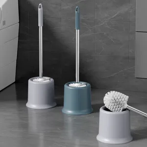 Scopino Per WC Domestico Con Supporto Manico Lungo Set Spazzola Di Pulizia Bagno Pulitore Per WC Strumento Di Pulizia Profonda