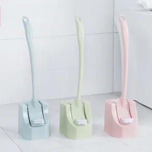 Household Toilet Brush Set Creative Punch Free Bathroom Toilet Bowl Cleaning Brush Long Handle Dead Corner Cleaner
