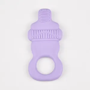 Silicone baby teether pacifier fruit shape infant teething toy safe chewing relief