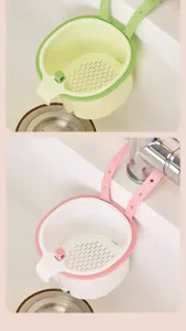 Details of the kitchen sink hanging drain basket, multi-functional food waste filter tool.