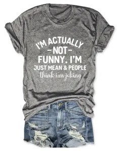 Casual grey short sleeve graphic t-shirt paired with denim shorts for women stylish look.