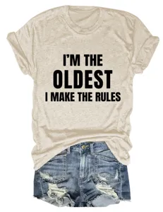 Casual dames korte mouw ronde hals t-shirt detail met grappige letter quote print.