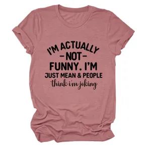 Casual slogan graphic print short sleeve crewneck t-shirt detail view with soft fabric.