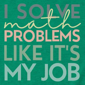 Grappig wiskunde probleemoplosser korte mouw t-shirt casual groen ronde hals top dames