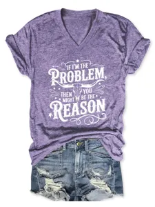 Women casual V-neck short sleeve graphic t-shirt with bull skull print purple top.