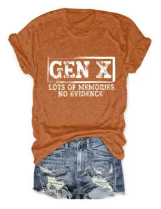 Casual round neck short sleeve t-shirt with graphic print for women daily wear style.
