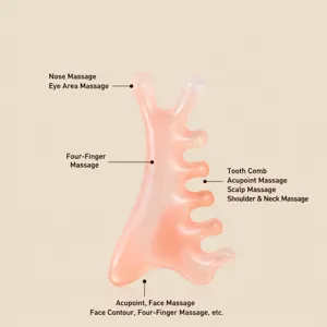 Multifunktionale Massagekamm, delfinförmiger Kopf- und Körper-Gua-Sha-Schaber zur Entspannung.