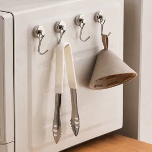 Ganchos magnéticos para cocina, gancho de pared magnético fuerte para refrigerador.