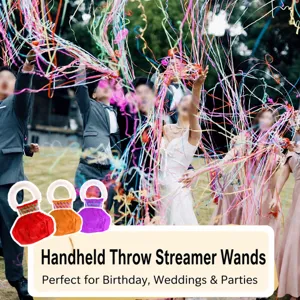 Hand-thrown ribbon confetti streamers for wedding birthday party celebration use 1pc