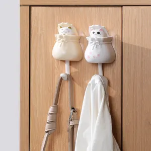 Carino gancio da parete per gatti adesivo forte senza foratura cucina bagno decoro articolo