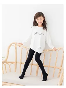 Detailed view of children's thin dance tights and daily wear leggings, soft and comfortable.