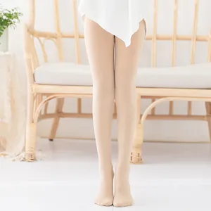 Children dance tights ballet practice thin skin-colored socks spring summer main view