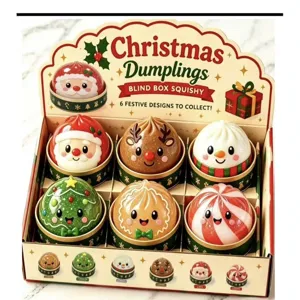 Christmas Squishy Toy Slow Rising Cute Stress Relief Fidget Toy Holiday Party Favor Gift For Adults And Kids