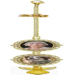 DIY memorial photo pendant 2026 graduation charm double oval frames gold metal keepsake accessory