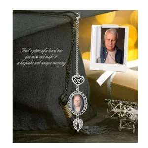 Graduation tassel photo charm memorial keepsake pendant for graduation cap 2025 DIY