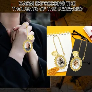 DIY vintage oval photo frame metal pendant memorial charm custom picture jewelry accessory