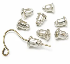 Embouts de Boucles d'Oreilles Balle en Aluminium Accessoires de Bijoux DIY