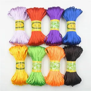 Chinese knot cord nylon silk thread for DIY bracelets jewelry making weaving accessories multi color