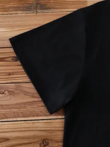 Solid color short sleeve t-shirt basic blank top casual wear comfortable daily apparel for adults