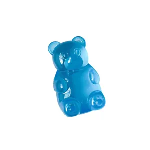Cute blue gummy bear squeeze toy, slow rebound stress relief fidget toy for kids.