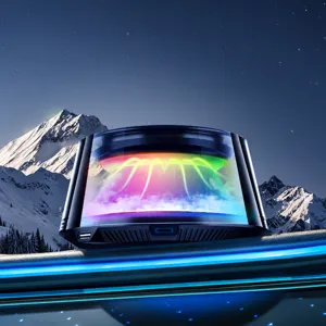 Car Air Freshener Solar Rechargeable LED Ambient Light Aromatherapy Diffuser Long Lasting Fragrance Auto Interior