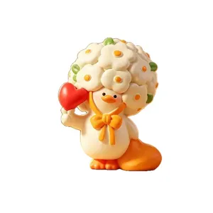 Cute duck blind box figurine desktop decoration emotional stability gift for office