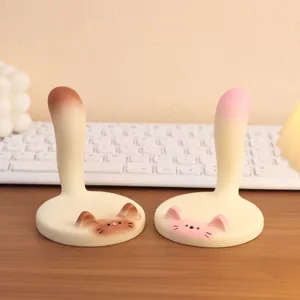 Supporto per cellulare carino coda di gatto decorazione da scrivania kawaii accessorio