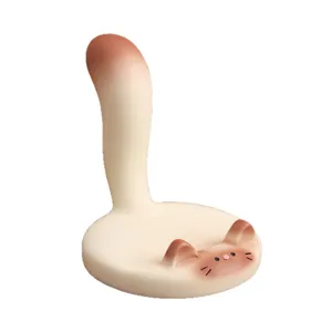 Simpatico supporto per telefono gatto fuso supporto scrivania coda gatto carina per cellulare