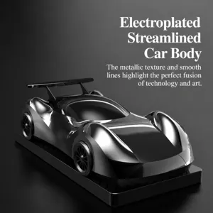Smart Sports Car Car Aromatherapy Diffuser Aluminum Alloy Air Freshener Auto Interior Ornament With Ambient Light