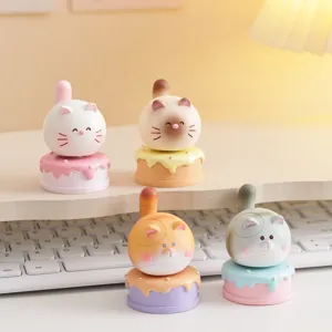 Niedliche Katze Dekompression Spielzeug Schreibtisch Ornament drehbare Katze trendiges Design