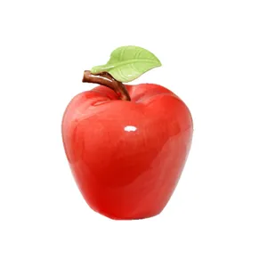 Kreativer Keramik-Apfel als Dekoration für Wohnzimmer TV-Schrank Tisch Deko Geschenk.