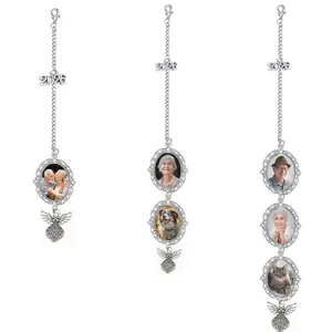 Custom Photo Charm 2026 Graduation Tassel Memorial Pendant DIY Metal Picture Frame Keepsake