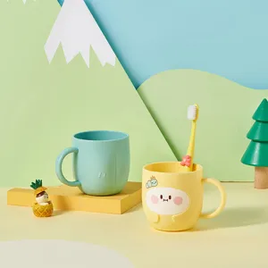 Cute children toothbrush cup thickened anti-fall cartoon mouthwash cup baby tooth brushing cup